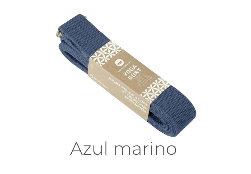 correa de yoga azul marino