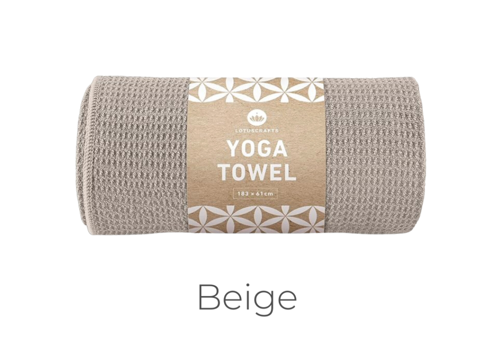 toalla de yoga beige