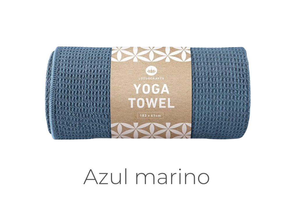 toalla de yoga azul marino