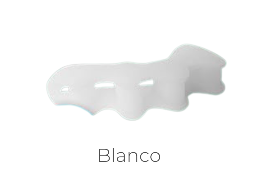 separadores de dedos de los pies blancos