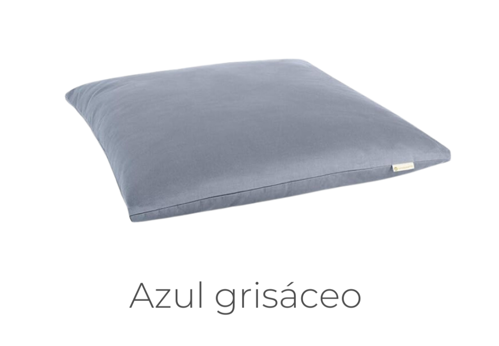 esterilla de meditación azul grisáceo