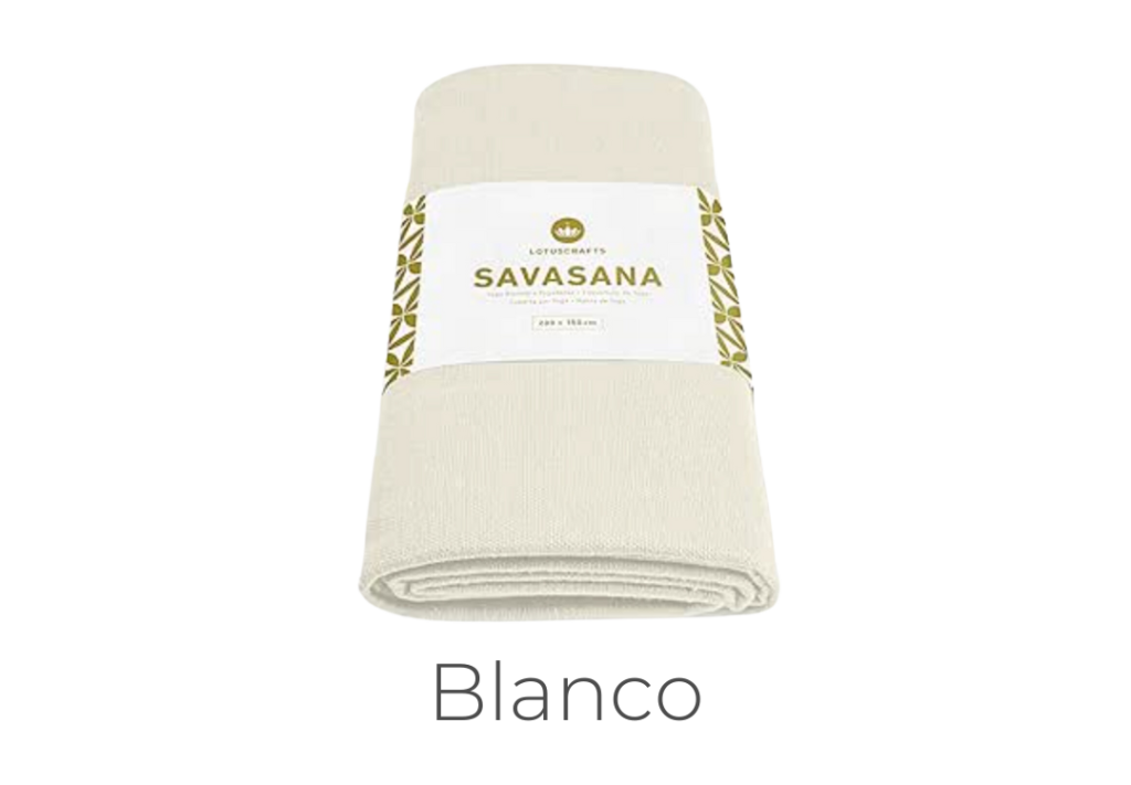 Manta de yoga blanca